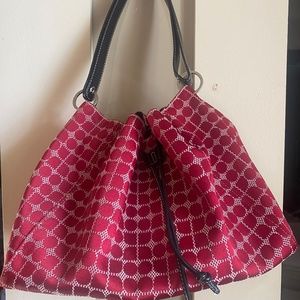 Kate Sade Red Drawstring Purse